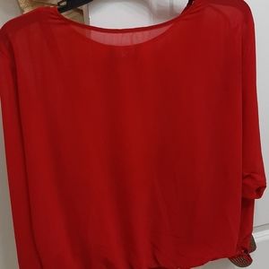Red blouse
